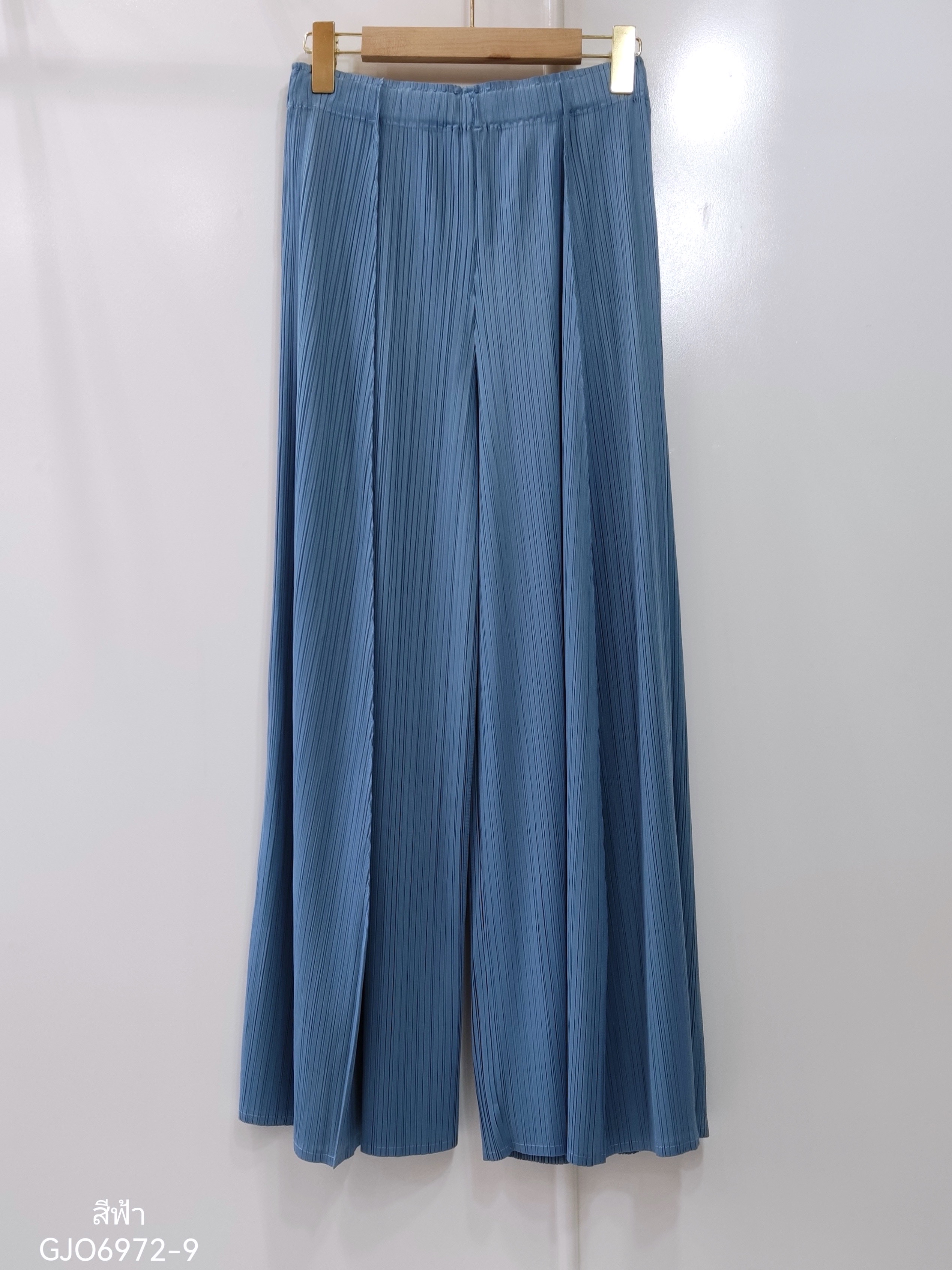 ยาว37.5"นิ้ว! 2MUAY กางเกงผู้หญิง กางเกงพลีทคุณภาพ รุ่น GJO6972 WIDE LEG PLEAT PANT FREE SIZE