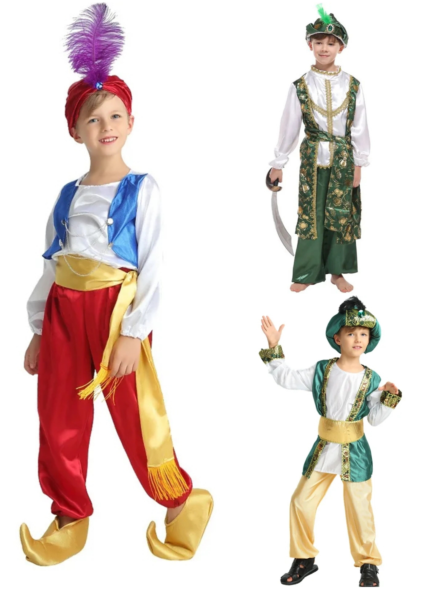 พร้อมส่ง ชุดอลาดิน ชุดอินเดีย ชุดแขก ชุดเจ้าชายอะลาดิน Aladdin
