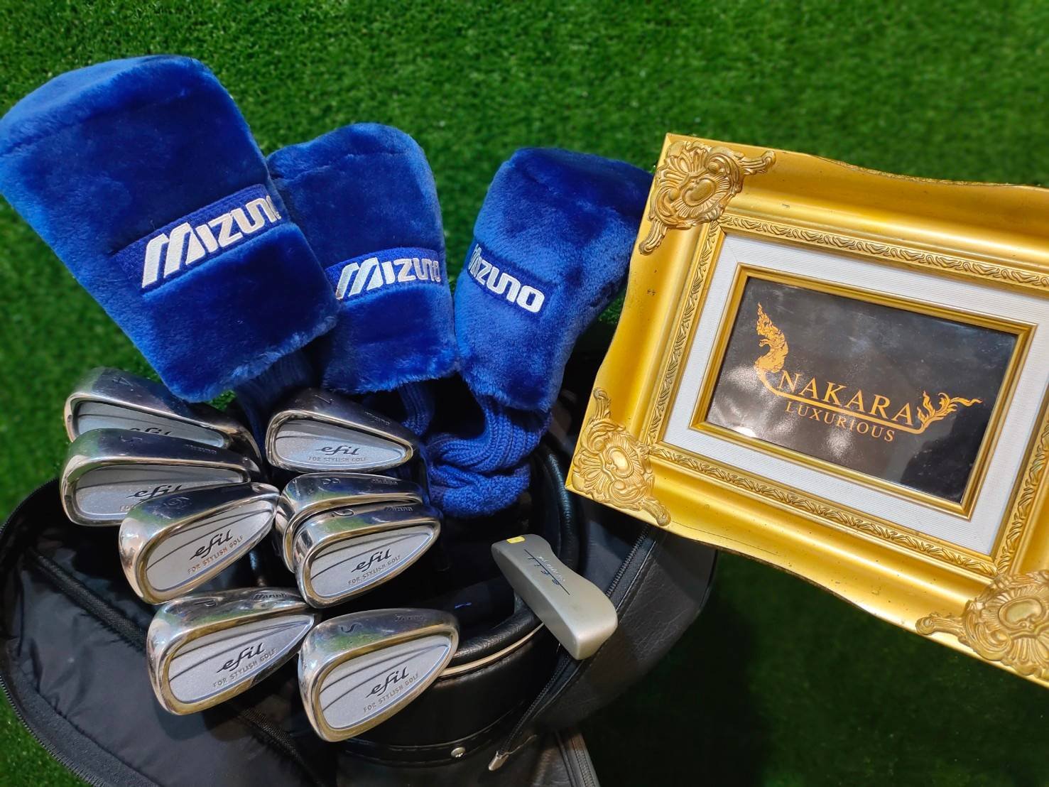 ไม้กอล์ฟครบชุดสำหรับผู้หญิง MIZUNO EFIL พร้อมถุงกอล์ฟ
