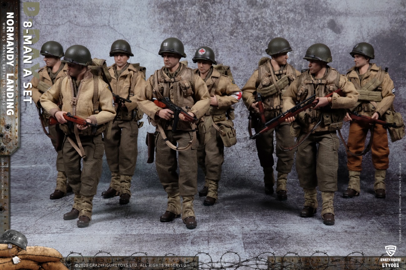 [สั่งจอง] Crazy Figure LTY001 1/12 : WWII U.S. Army On D-Day Deluxe Edition