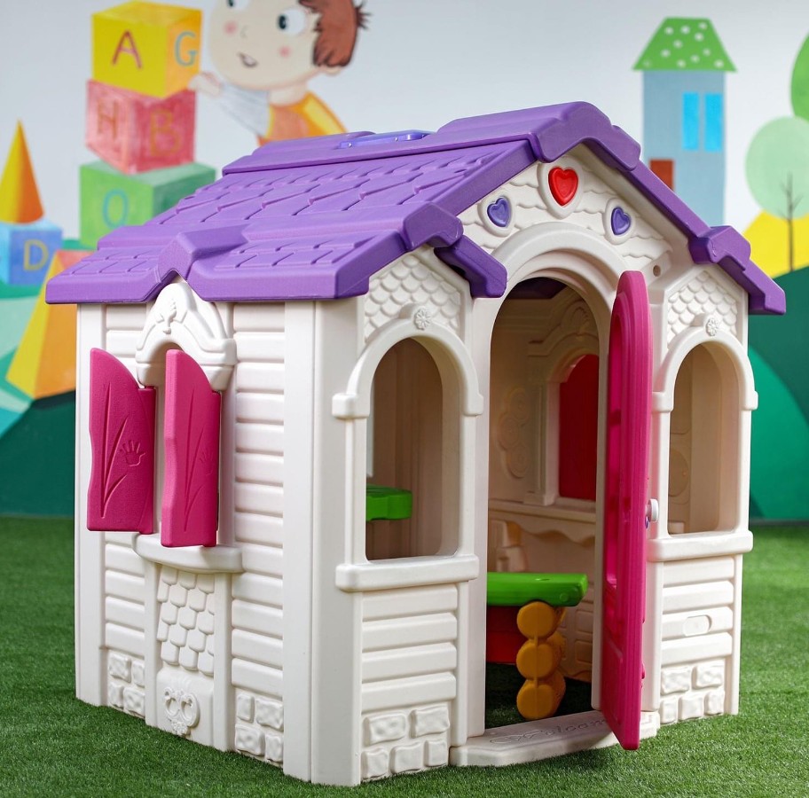 ส่งฟรี! บ้านเจ้าหญิงสีขาวม่วง บ้านของเล่น ,บ้านเด็ก ,บ้านพลาสติกของเล่นเด็ก,พร้อมส่ง