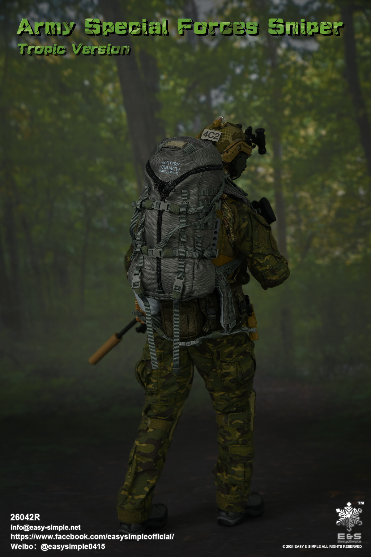 [สั่งจอง] Easy&Simple 26042R 1/6 : Army Special Forces Sniper Tropic Version