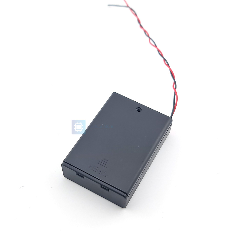 รางถ่าน AA 3 ก้อน 4.5v พร้อมฝาปิดและสวิตซ์ Battery Holders for 3 AA with cover and switch