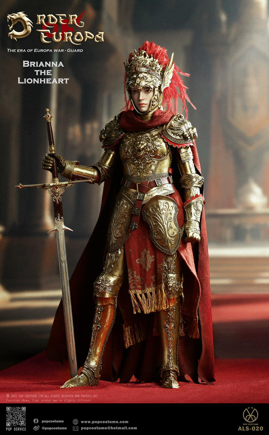 [สั่งจอง]POP COSTUME 1/6 : THE ERA OF EUROPA WAR The Lionheart Brianna