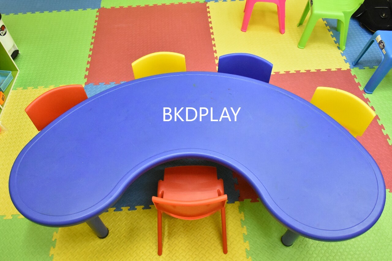 ชุดโต๊ะทรงถั่ว พร้อมเก้าอี้6ตัว เสี้ยวพระจันทร์ ตัวยู โต๊ะกิจกรรมนักเรียน ทำกิจกรรมกลุ่ม พลาสติก ปรับระดับได้ โต๊ะพร้อมเก้าอี้เด็ก พร้อมส่ง สำหรับเด็ก อนุบาล โรงเรียน เนอสเซอรี่ ศูนย์พัฒนาเด็กเล็ก