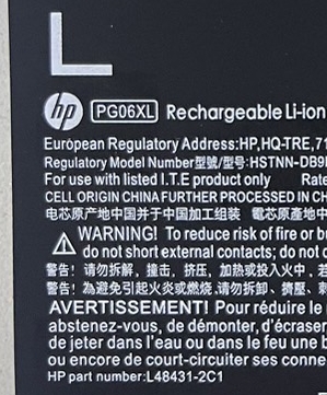 BATTERY HP แบตเตอรี่ของแท้ HP OMEN 15-DH ทุกโมเดลใส่ได้ Model:PG06XL