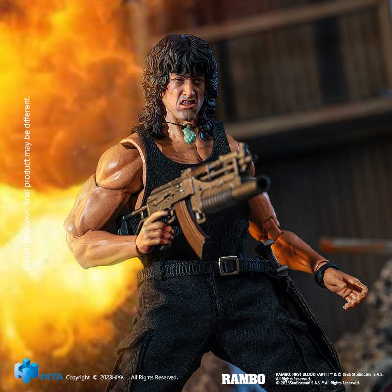 [สั่งจอง] HIYA ESR0100 Exquisite Super Series 1/12 : FIRST BLOOD Part III - Rambo