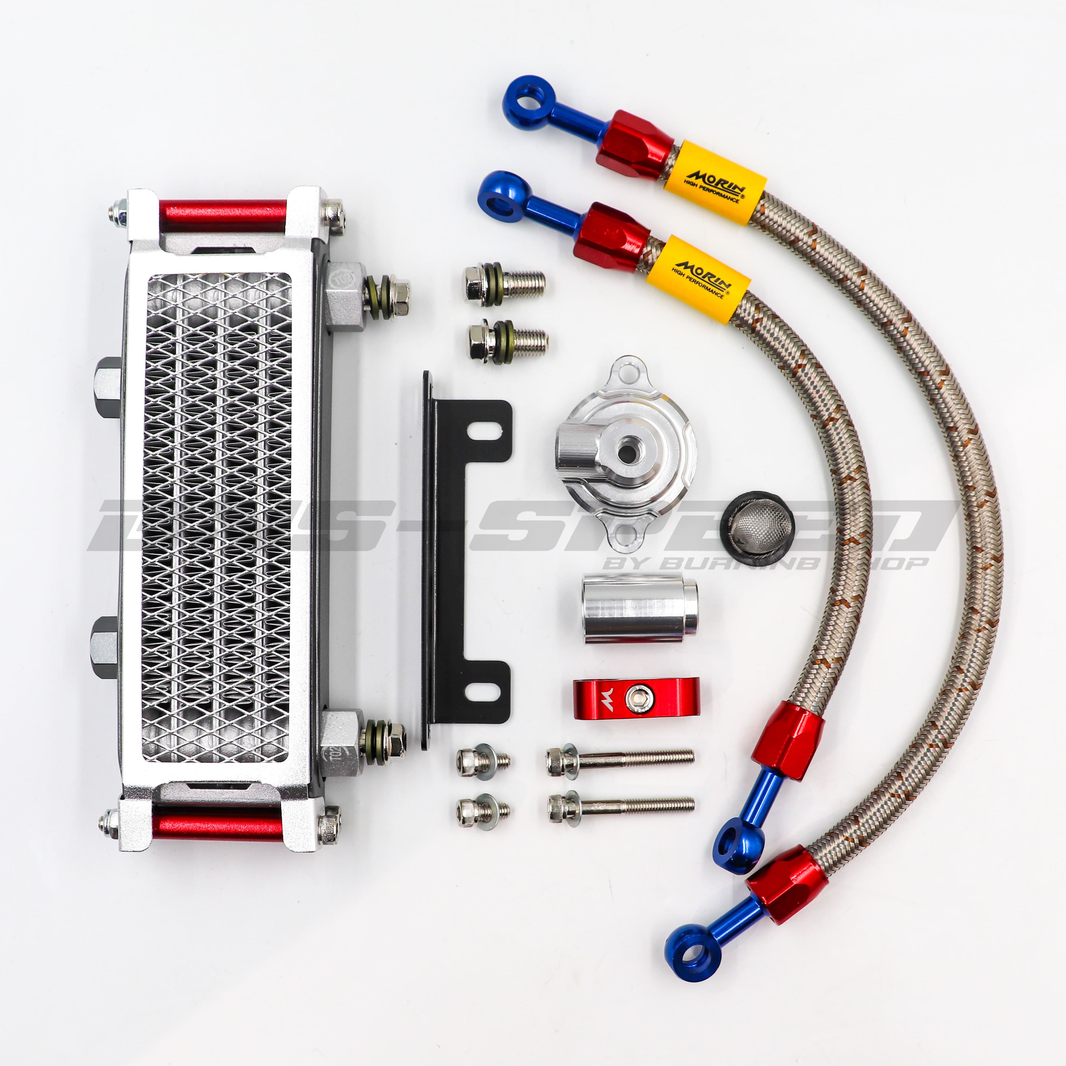 ออยคูลเลอร์ Morin Monkey125 2022- Oil Cooler Kit - เสาแดง