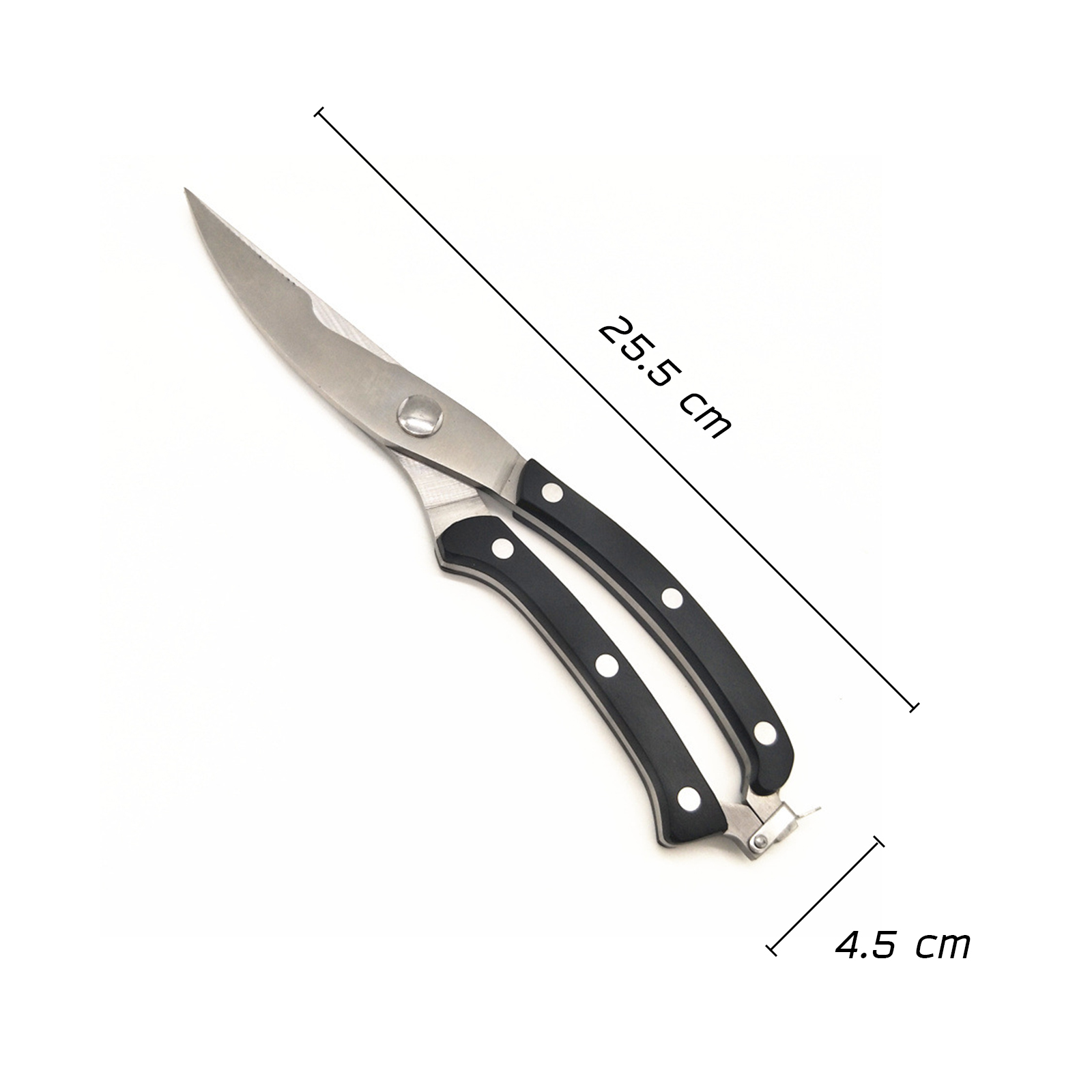 กรรไกรตัดโครงไก่ สแตนเลสอย่างดี ด้ามจับ ABS / ด้ามจับสแตนเลส ปลอดภัยกับอาหาร ไม่มีสารตักค้าง