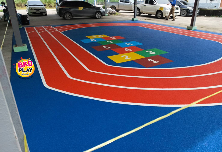 พื้นยาง epdm แบบเม็ดยางเทลวดลาย ทำความหนา10-35มม. ได้ พื้นยางสังเคราะห์ กันกระแทก สนามเด็กเล่นทั้งในร่ม และกลางแจ้ง,สนามกีฬา พร้อมส่ง ราคาโรงงาน