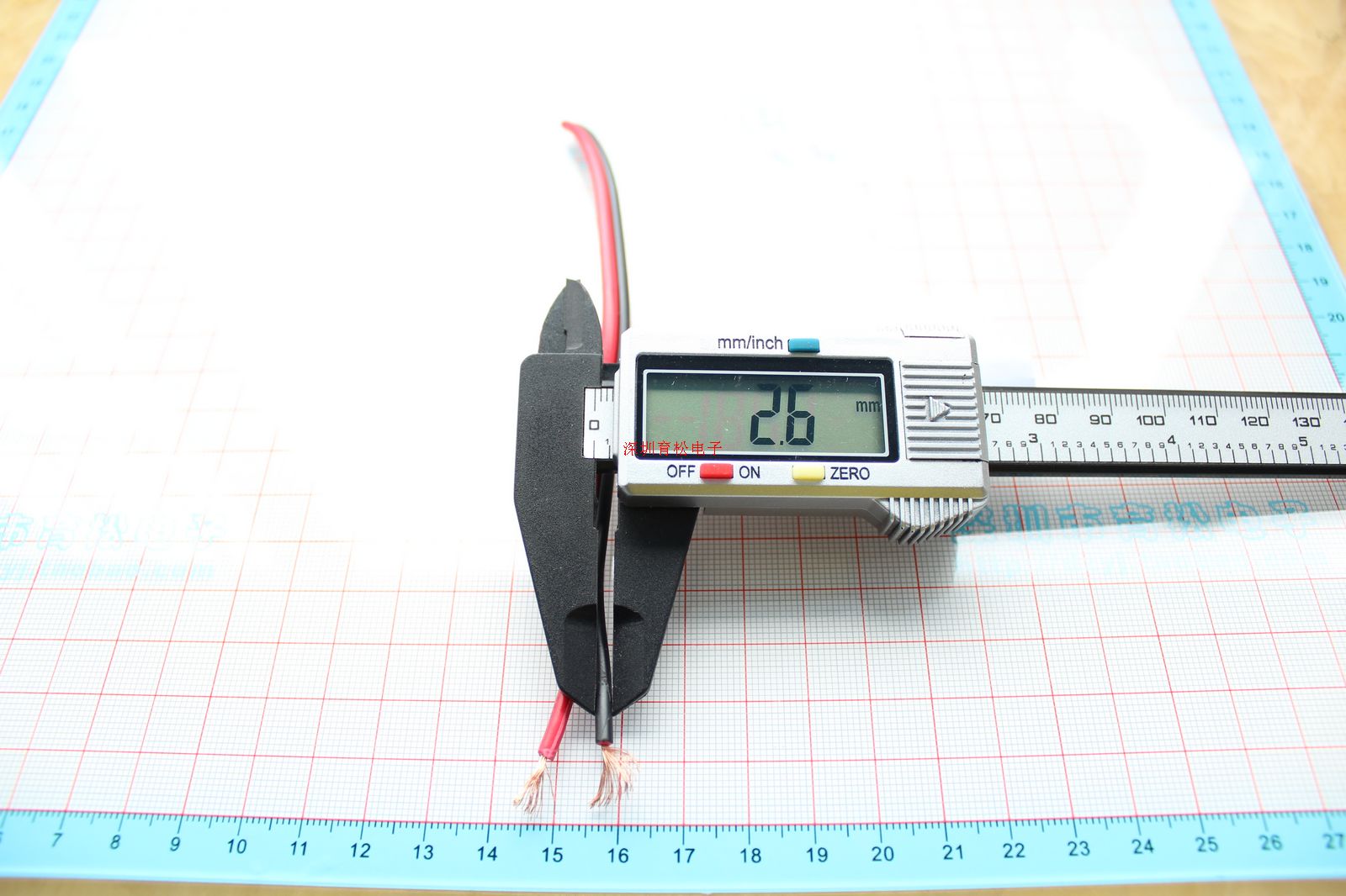 สายไฟ ดำ แดง ยาว 1 เมตร red and black parallel line red and black double row test line 2*0.75MM square conductor 300V