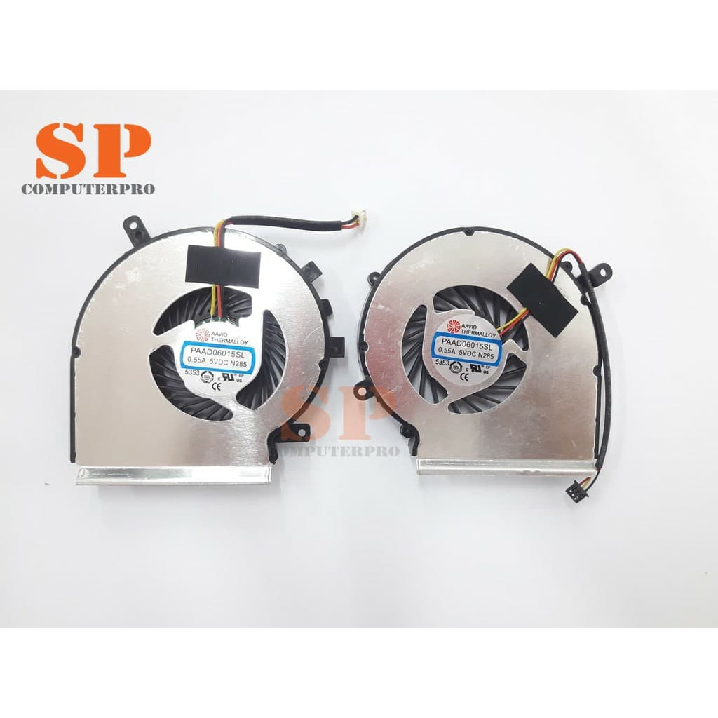 พัดลมโน๊ตบุ๊ค MSI พัดลม CPU MSI GE62 2QD GE62 2QE GE62 2QF GL62 GL72 (LEFT-RIGHT) สายไฟ 3 เส้น สำหรับลูกค้าที่ต้องการสั่งเพียงข้างเดียว รบกวนแอดไลน์