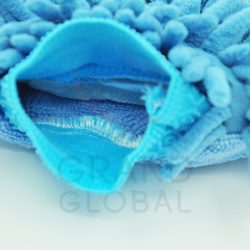 CAR BEST | ถุงมือล้างรถ ถุงมือ เช็ดรถ ผ้า นาโน ไมโครไฟเบอร์ ตัวหนอน ปัดฝุ่น หนานุ่ม ซึม ซับน้ำ ได้ดี สีน้ำตาล