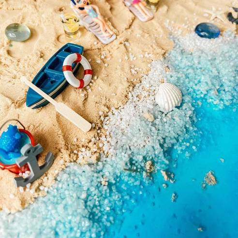 ชุดส่งเสริมประสาทสัมผัส ,เรียนรู้ชายหาด,ชายหาดจำลอง ,ของเล่นเสริมพัฒนาการ,การทดลอง,ของเล่นอนุบาล,แบบจำลอง,สินค้าพร้อมส่ง