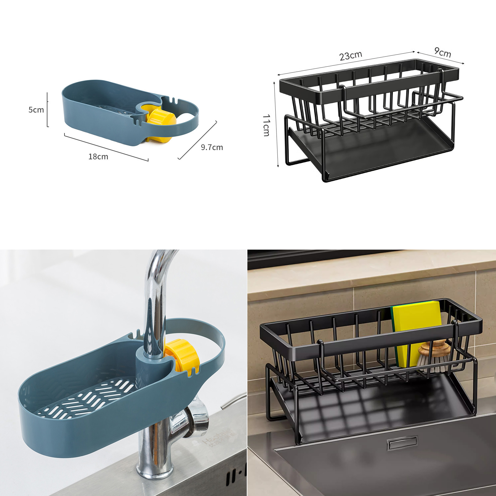 🔥Sale ลดราคา🔥 ที่แขวนฟองน้ำ มีหลายรุ่น หลายสี แขวนซิงค์น้ำ อ่างล้างจาน ดีไซน์สวยงาม ระบายน้ำ ไม่สะสมเชื้อโรค