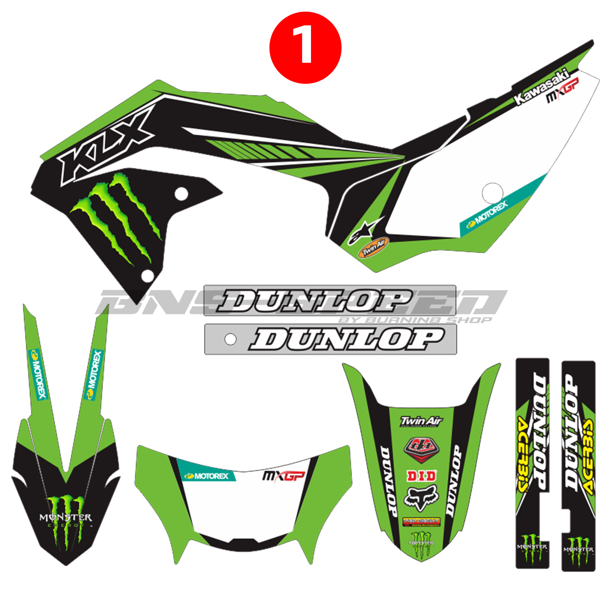สติ๊กเกอร์ KLX230 Graphics Kit (36ลาย)