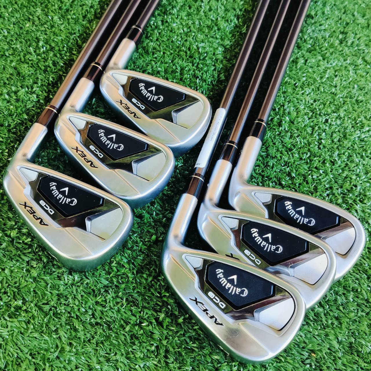 ชุดเหล็ก Callaway APEX DCB21 เหล็ก FORGED สุดพรีเมี่ยม ก้าน DIMANA 55R ทั้งชุด ใช้ A.I. เข้ามาใช้ในการออกแบบ ประเมิณผลจากรูปแบบนับหมื่น จนออกมาเป็นชุดเหล็กสุดยอดขุมพลัง ไม้กอล์ฟพรีเมี่ยมมือสอง ของแท้ By NakaraLuxurious