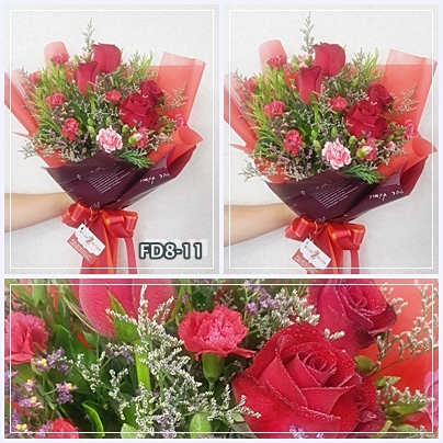 FD8-11 : ช่อกุหลาบแดง