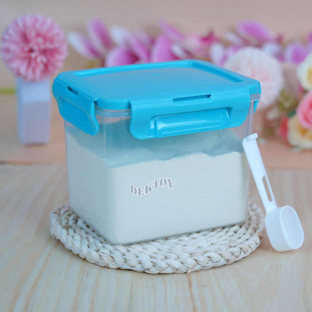 NANNY แนนนี่ กล่องเก็บนมผง พร้อมช้อน 1300มล.700 กรัม N433