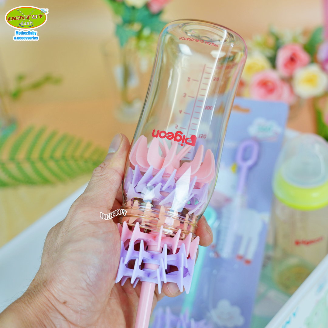 Gracekids เกรซคิดส์ แปรงล้างขวดนมซิลิโคน ไลแลค