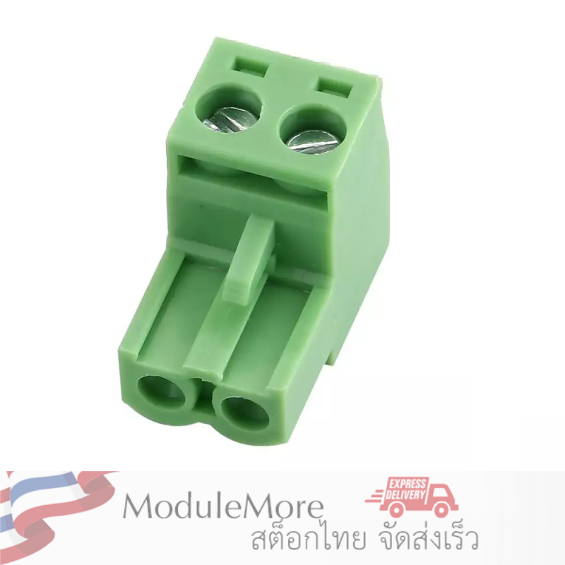เทอร์มินอลแบบขันสกรูแบบสวมได้ [ผู้-เมีย] 5.08mm 2EDG5.08 2P 2 Way PCB Mount Screw Terminal Block for 14-22 AWG Wire