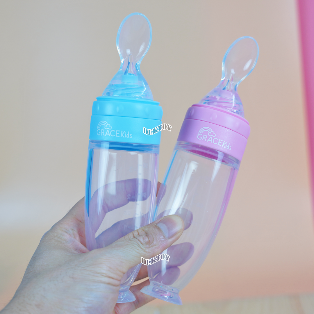 Gracekids เกรซคิดส์ ขวดป้อนอาหารเหลวซิลิโคนบีบได้3ออนซ์