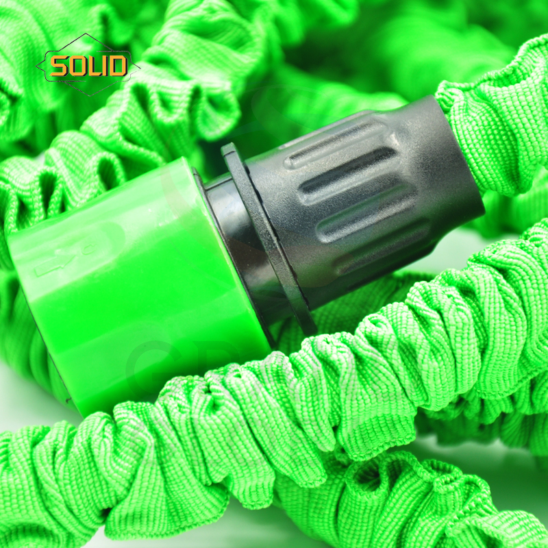 SOLID สายยาง สายยางยืด สายยางรดน้ำ สายยางฉีดน้ำ เอนกประสงค์ ฉีดน้ำ รดน้ำ สนามหญ้า มีหัวฉีด ยืดได้ หดได้ 22.5 เมตร หนา ทน