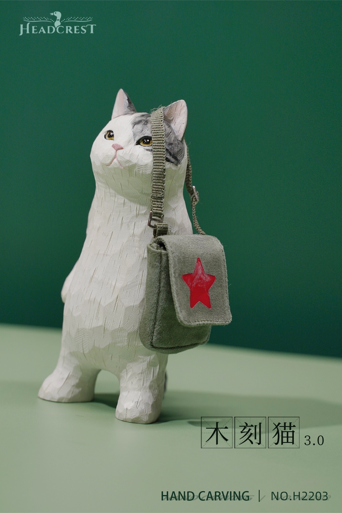[สั่งจอง]HEADCREST H2203 : Woodcut Cat 3.0