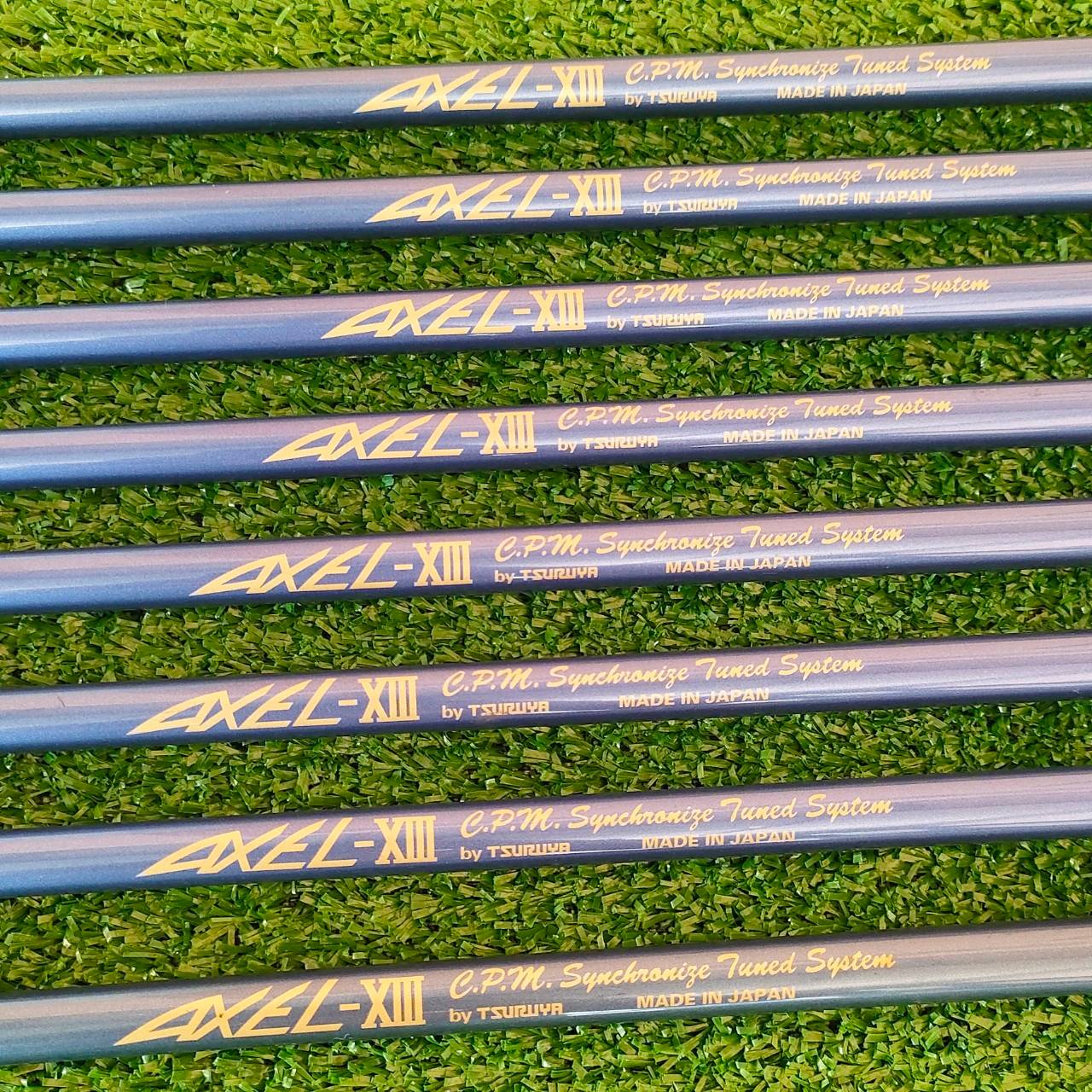 ชุดเหล็ก TSURUYA AXEL - XIII สุดยอดชุดเหล็กหน้าเด้ง หน้าไม้ PURE TITANIUM ที่รูปจะมีแผ่นไทเทเนี่ยมอีกแผ่น มีเหล็ก 5 - 9 เเละ PW AW SW