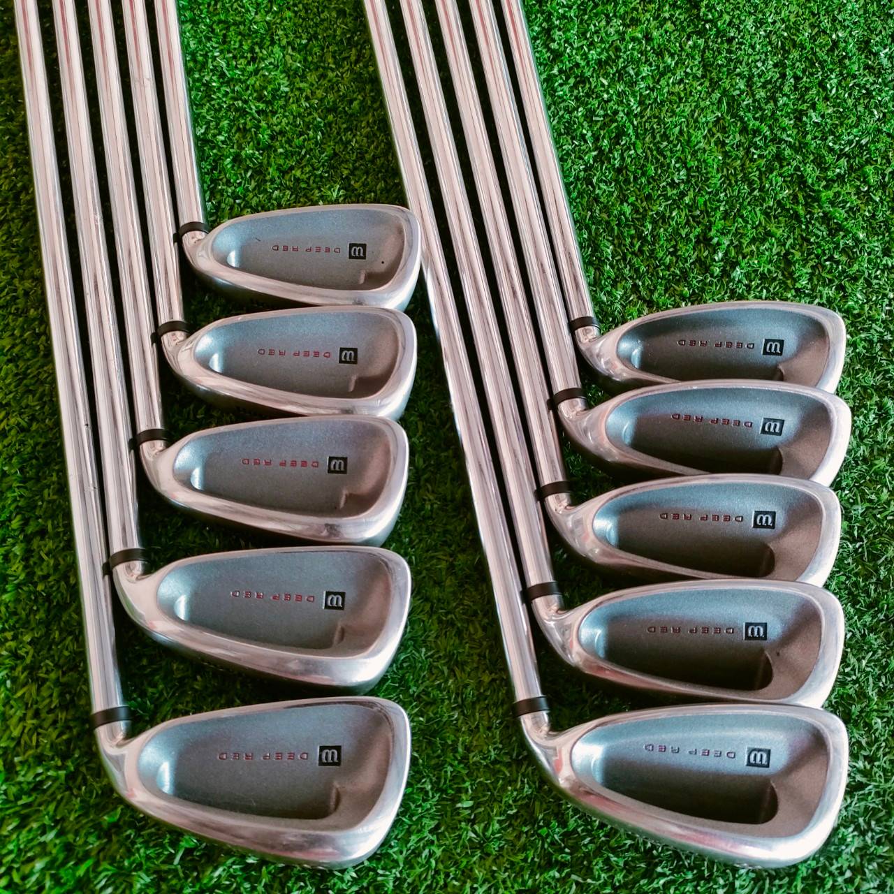 ชุดเหล็ก WILSON DEEP RED มีเหล็ก 3-9 เเละ PW GW SW ก้าน FAT SHAFT FLEX R ชุดใหญ่จัมโบ้ 10 ชิ้น!! ไม้กอล์ฟมือสอง ของแท้ BY NakaraLuxurious