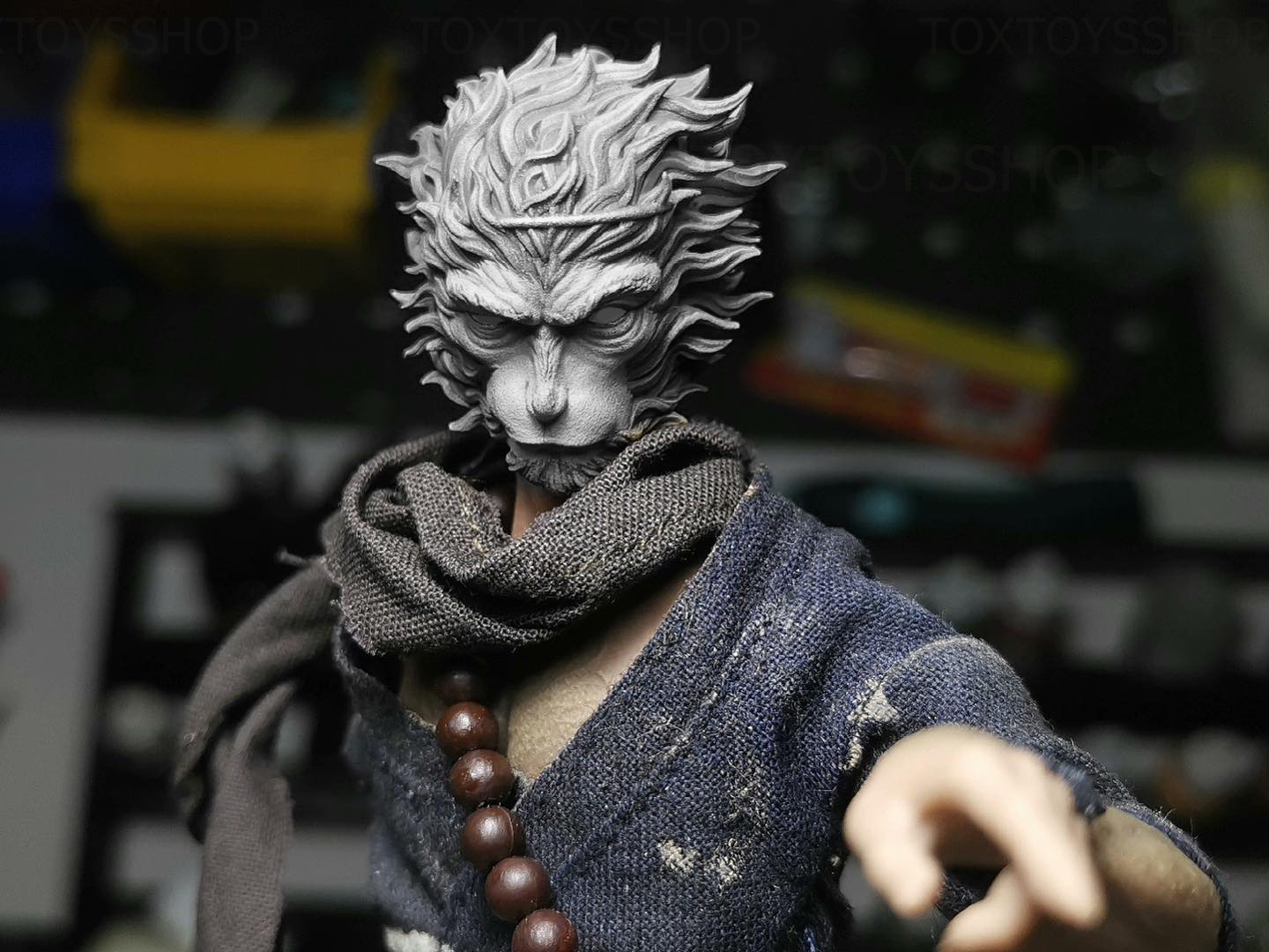 [พร้อมส่ง ] c.tudio 1/12 : Wukong custom Head เวอร์ชั่นหัวดิบไม่ลงสี - มีให้เลือก 4 แบบ