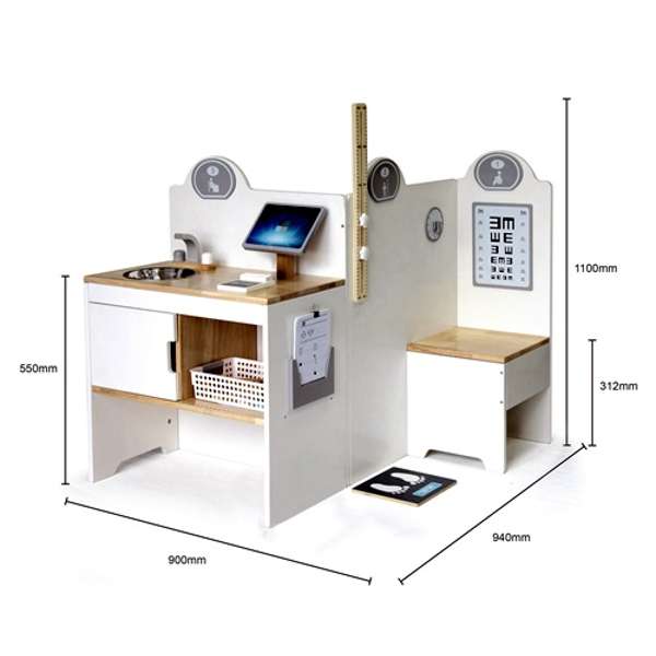 ชุดเคาน์เตอร์คุณหมอจำลอง,ของเล่นคุณหมอ, ของเล่นบทบาทสมมติ, ของเล่นไม้ , ของเล่นเสริมพัฒนาการเด็ก,พร้อมส่ง