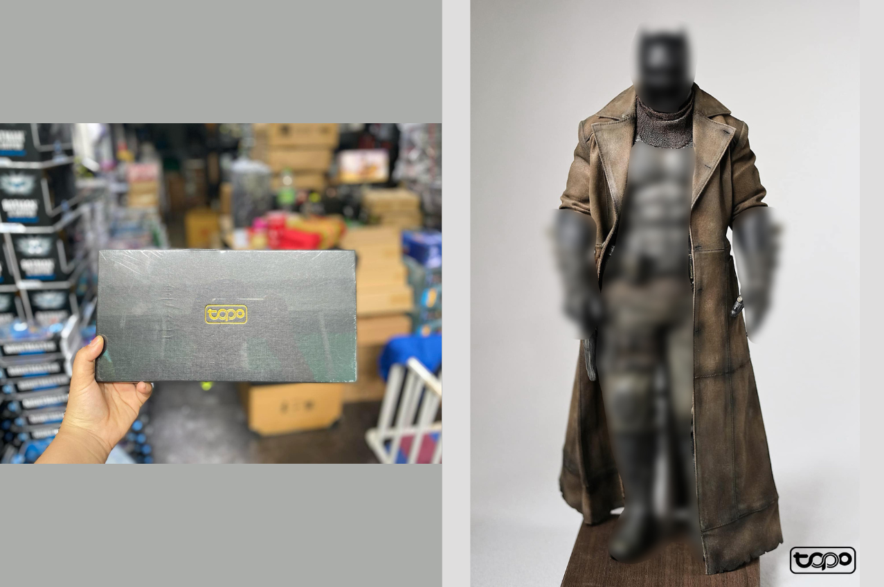 [พร้อมส่ง]TOPO TP014 1/6 : Leather like Long Coat เฉพาะเสื้อคลุมผ้า แถมโบนัสรอบพรี ผ้าพันคอ สายรัดแขน เข็มขัด