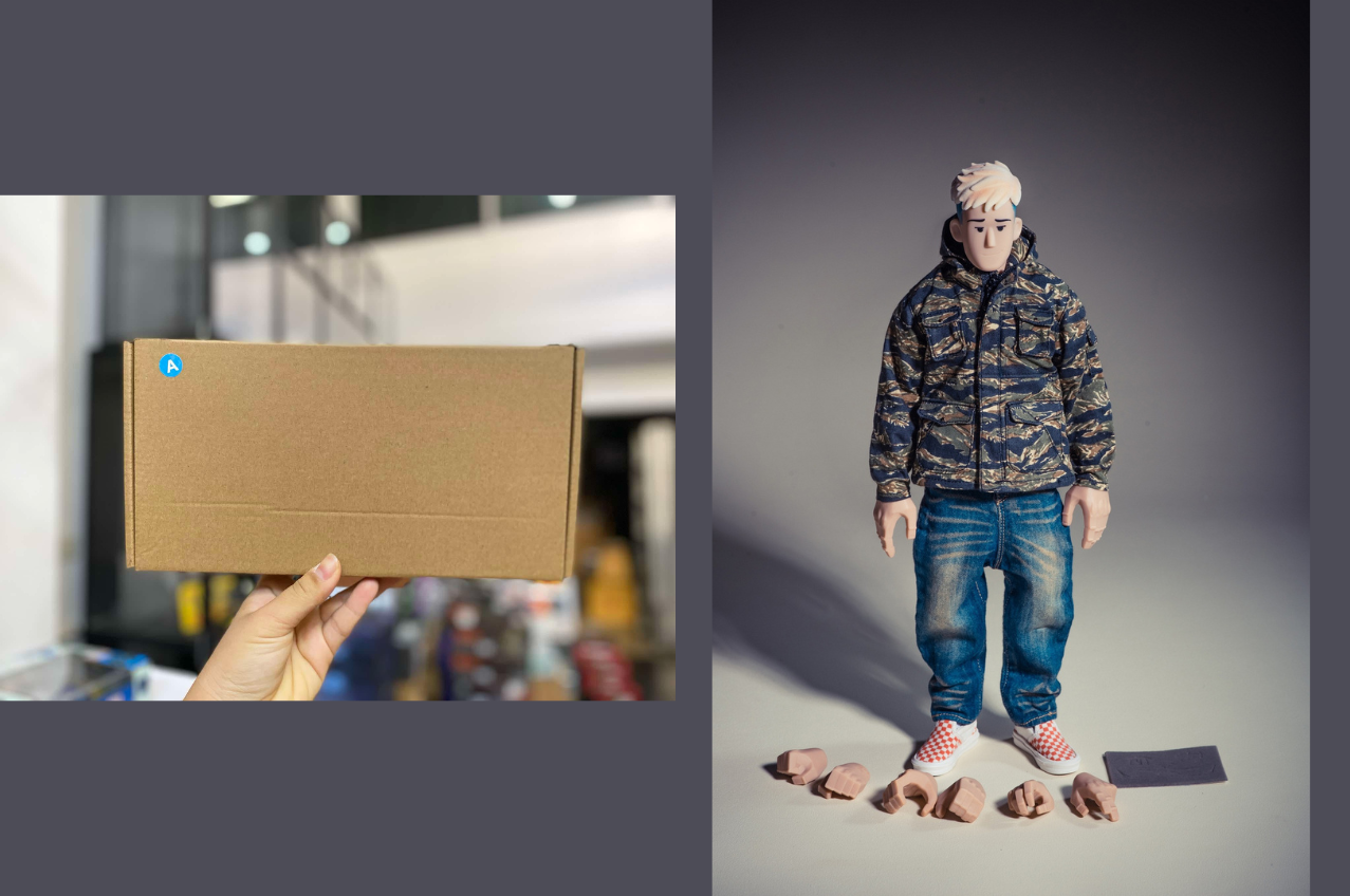 [พร้อมส่ง] trickyMan12 1/6 :-- easy to play (ครบเซต บอดี้ หัวชุด) - 202414a (เลื้อลายพราง)