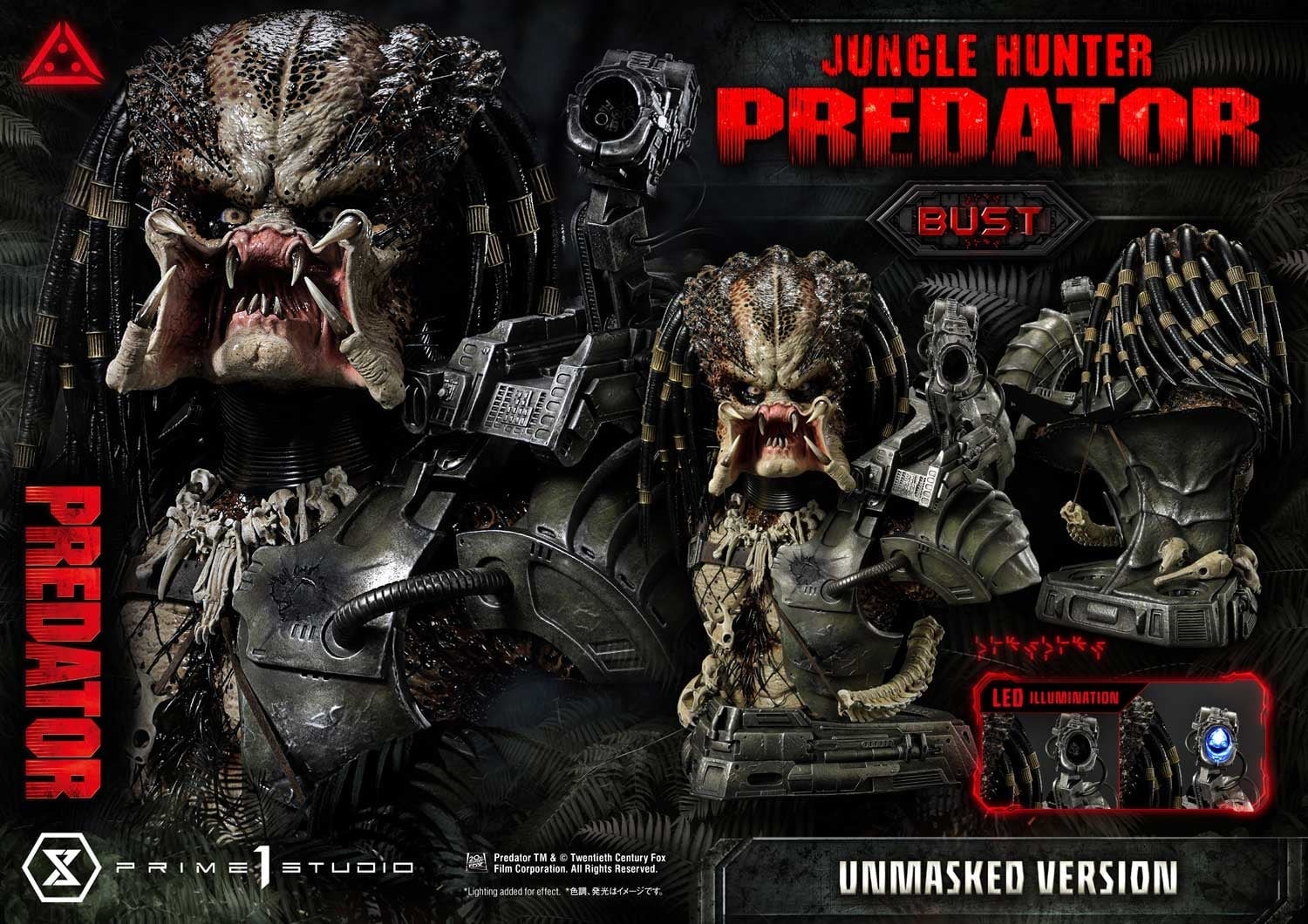 [สั่งจอง]Prime 1 Studio 1/3 : Jungle Hunter Predator Bust (Predator 1987)
