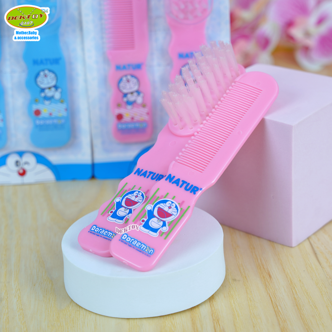 NATUR เนเจอร์ ชุดแปรงหวีผมเด็ก ลาย DORAEMON