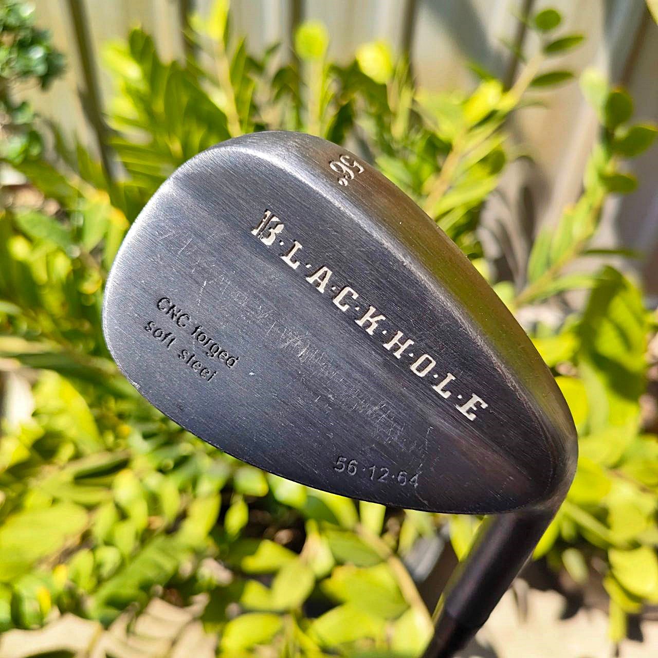 WEDGE BLACKHOLE CNC FORGED องศา 56 เบาท์ 12 ก้าน CRAZY BLACK FLEX S หน้าตะไบโหดจัด ร่องคมลึก ไม้กอล์ฟมือสอง ของแท้ BY NakaraLuxurious