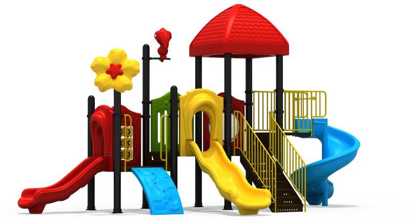 เครื่องเล่นสนามกลางแจ้ง, ชุดบ้านสวนดอกไม้ กระดานลื่น, ของเล่น,ครุภัณฑ์สนามเด็กเล่น, สพฐ,โครงการโรงเรียนประชารัฐ playground,สไลเดอร์,ของเล่นเสริมพัฒนาการ,เครื่องเล่นสนาม, สนามเด็กเล่น