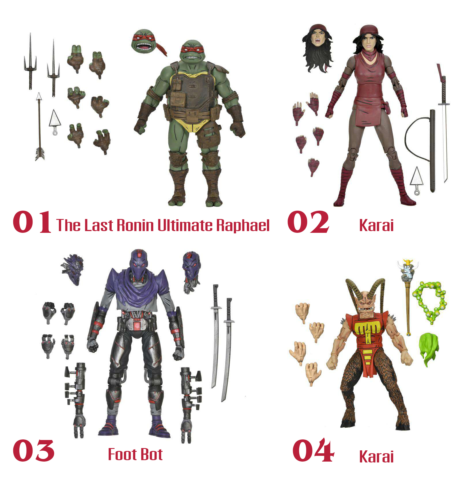 [พร้อมส่ง]NECA : TMNT สเกล 7นิ้ว (มีให้เลือก 4 แบบ)