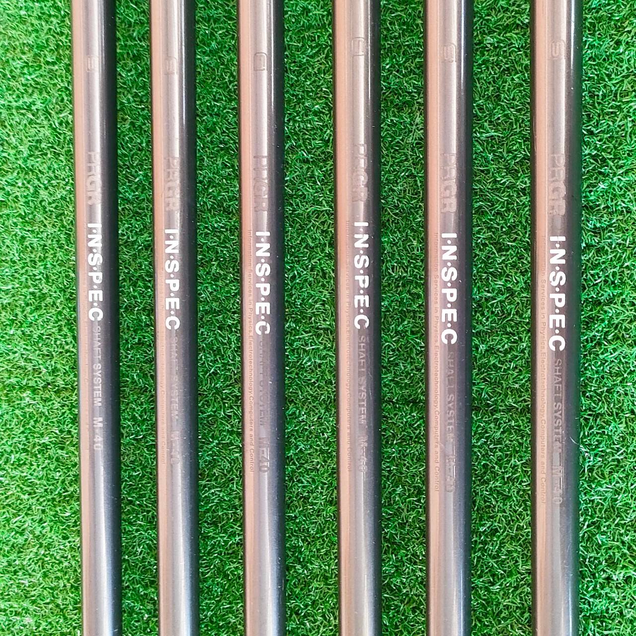 ชุดเหล็ก PRGR TR-X 915CR มีเหล็ก 5 - 8 PW AW ก้าน M40 I.N.S.P.E.C AW เป็นใบ WEDGE ให้เลยครับ
