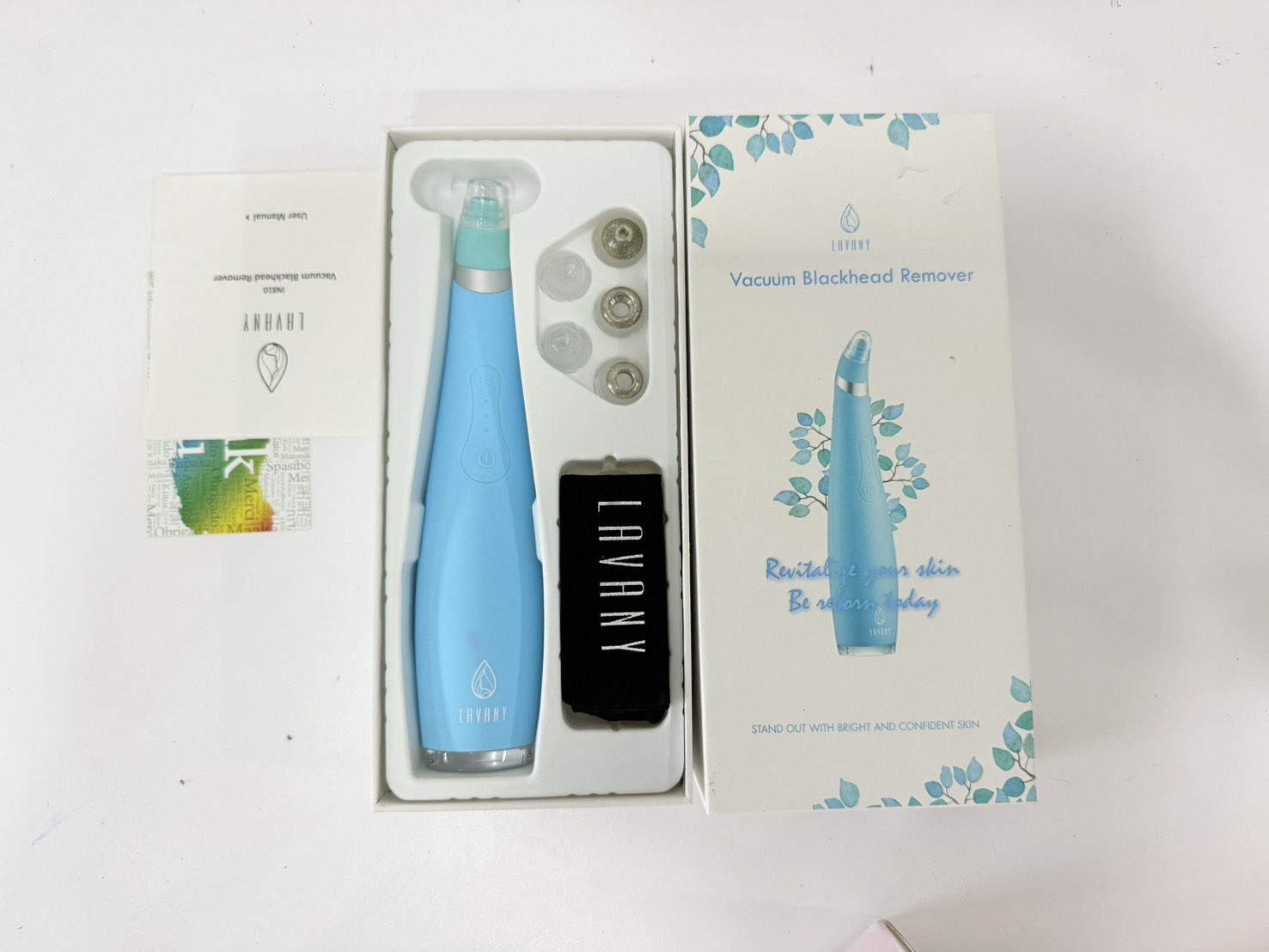 LAVANY เครื่องดูดสิว เสี้ยน สิวหัวดำ พลังดูดสูง พร้อมหัวดูด 3 ชนิด ปรับแรงดูดได้ถึง 3 ระดับ