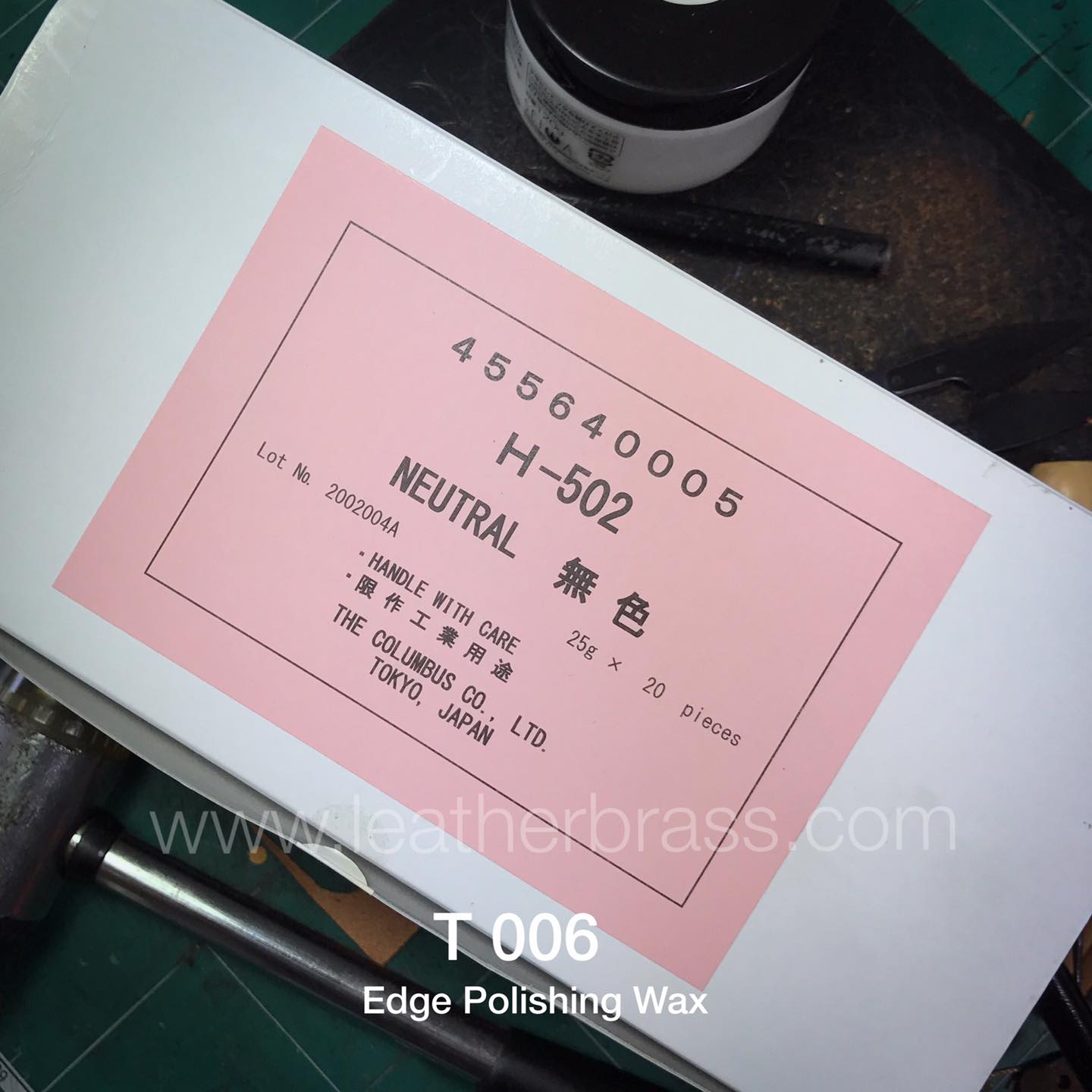 T006 แว๊กซ์ขัดขอบ Columbus Edge Polishing Wax อุปกรณ์งานหนัง leatherbrass**ราคาต่อชิ้น**