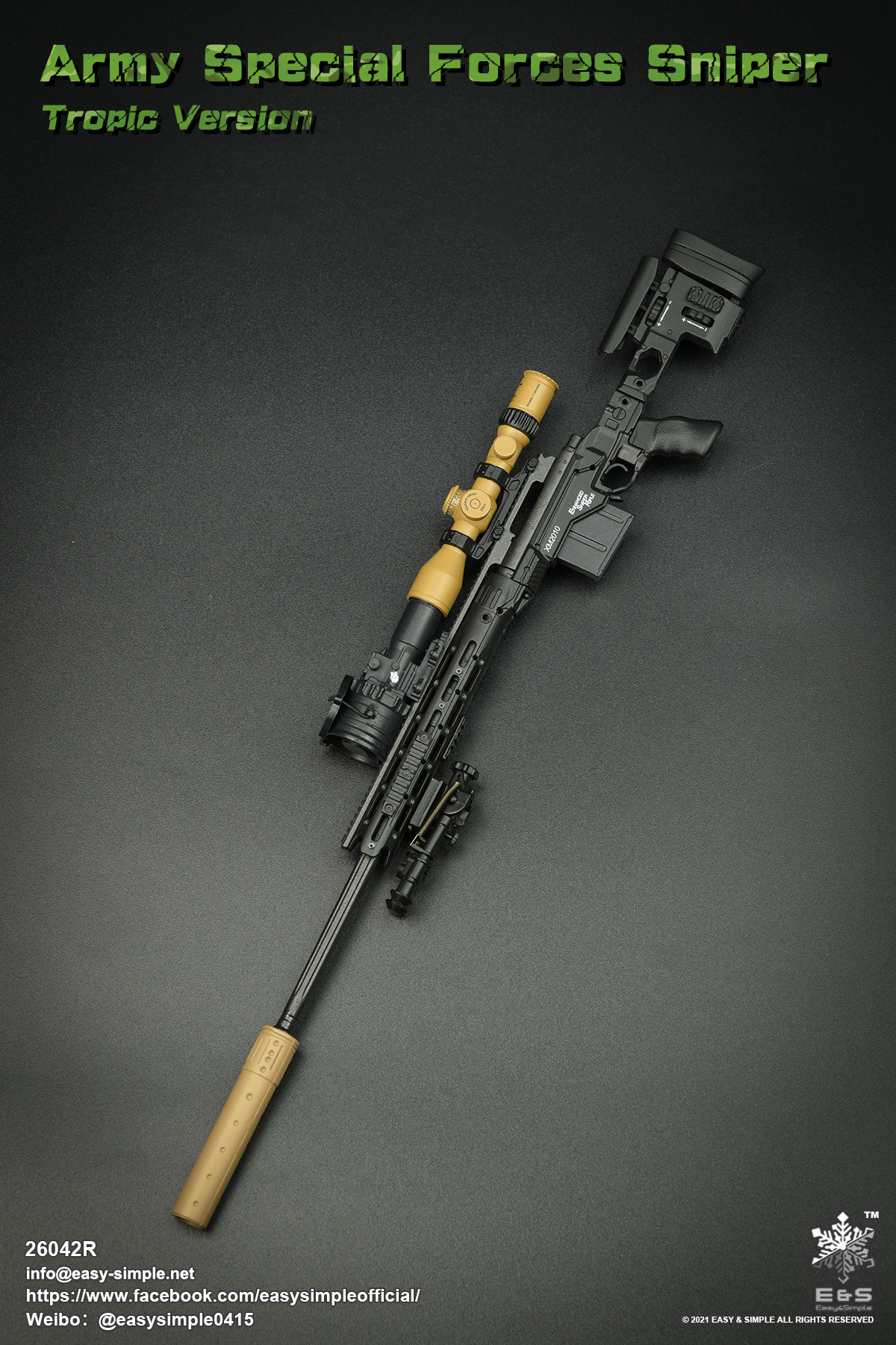 [สั่งจอง] Easy&Simple 26042R 1/6 : Army Special Forces Sniper Tropic Version