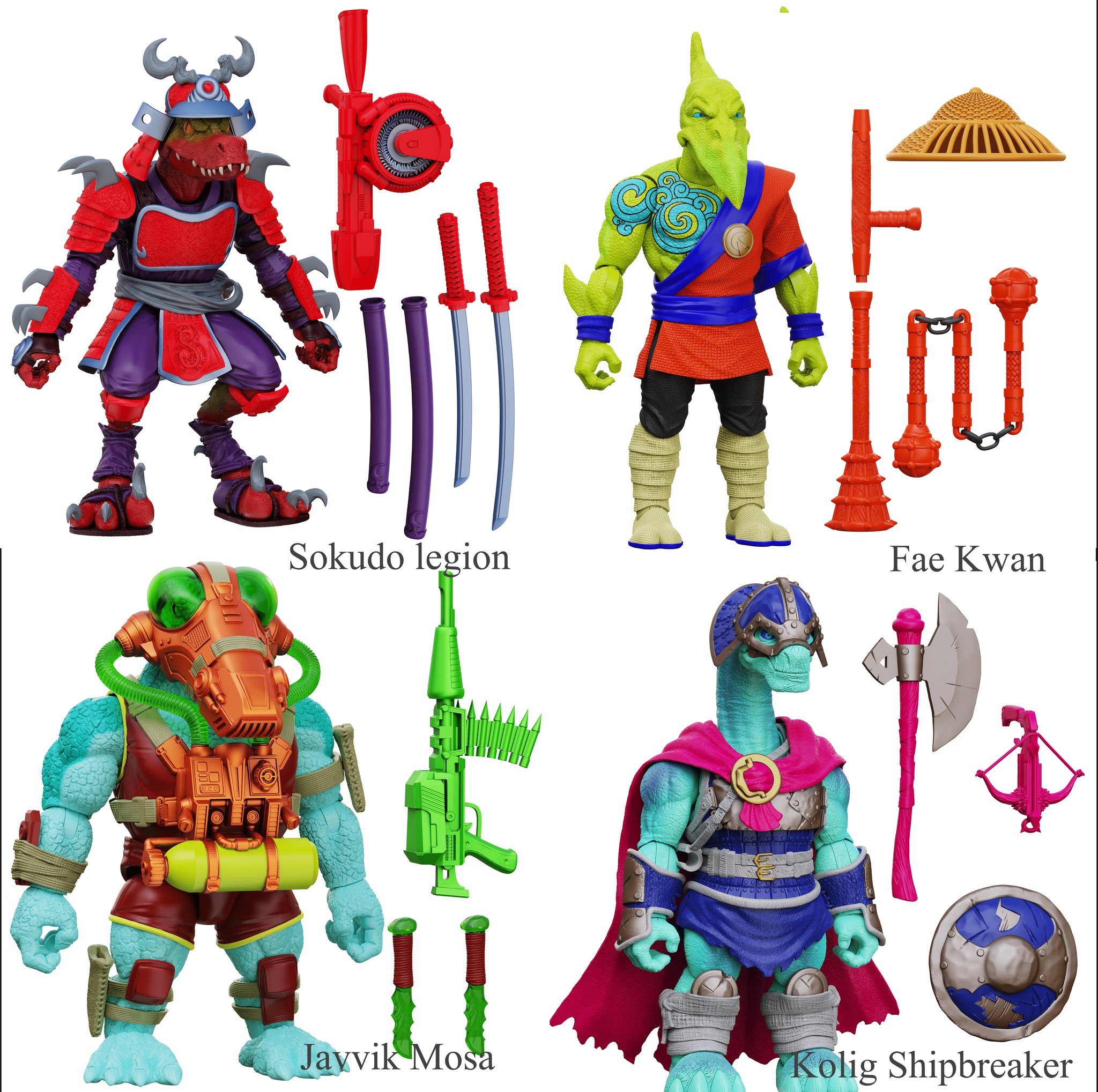 [สั่งจอง] BOSS FIGHT STUDIO 6" : SAUROZOIC WARRIORS