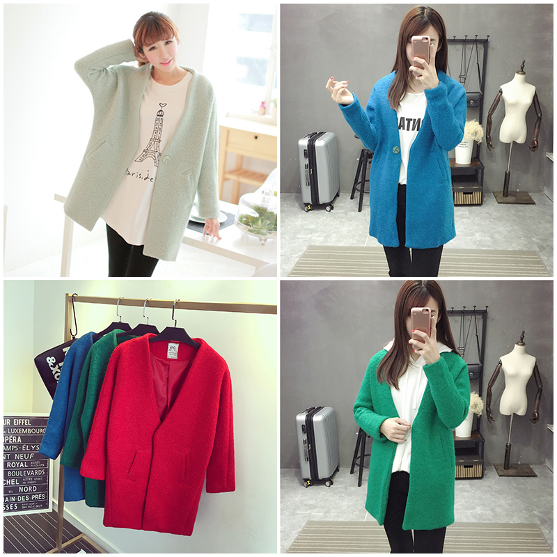 เสื้อโค้ทวูล เสื้อโค้ทยาว เสื้อโค้ทกันหนาว พร้อมส่ง โค้ทวูลกันหนาวทรงเบสิค (มี 4 สี)