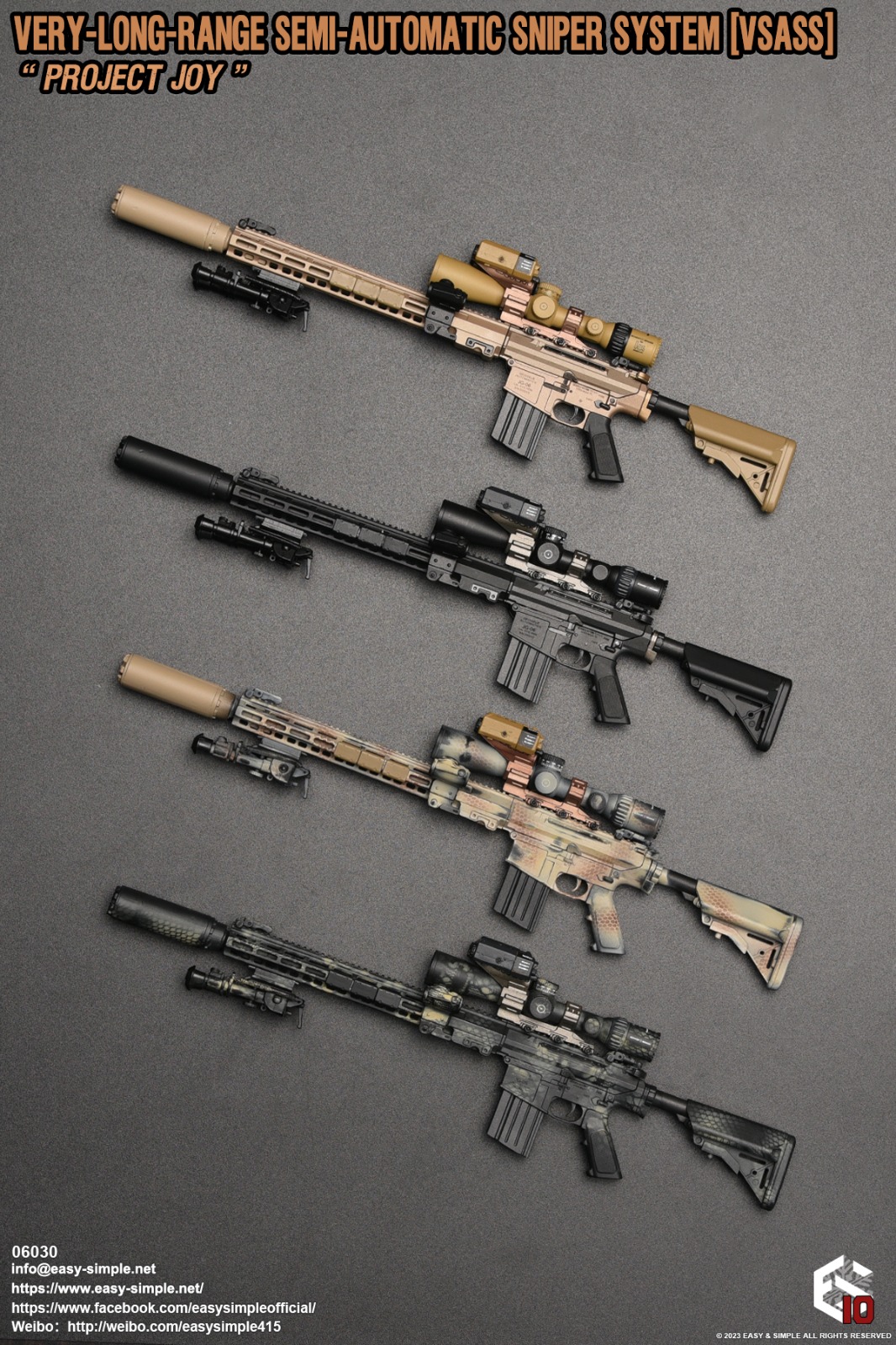 [สั่งจอง] Easy&Simple ES 06030 1/6 : VERY-LONG-RANGE SEMI-AUTOMATIC SNIPER SYSTEM [VSASS]