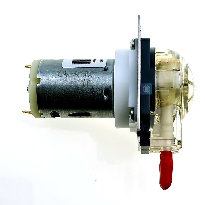 ปั้มดูดสารเคมี Peristaltic pump 12-24V 1-190mL/min ท่อภายในเป็น BPT food grade (ทนกว่า silicone)