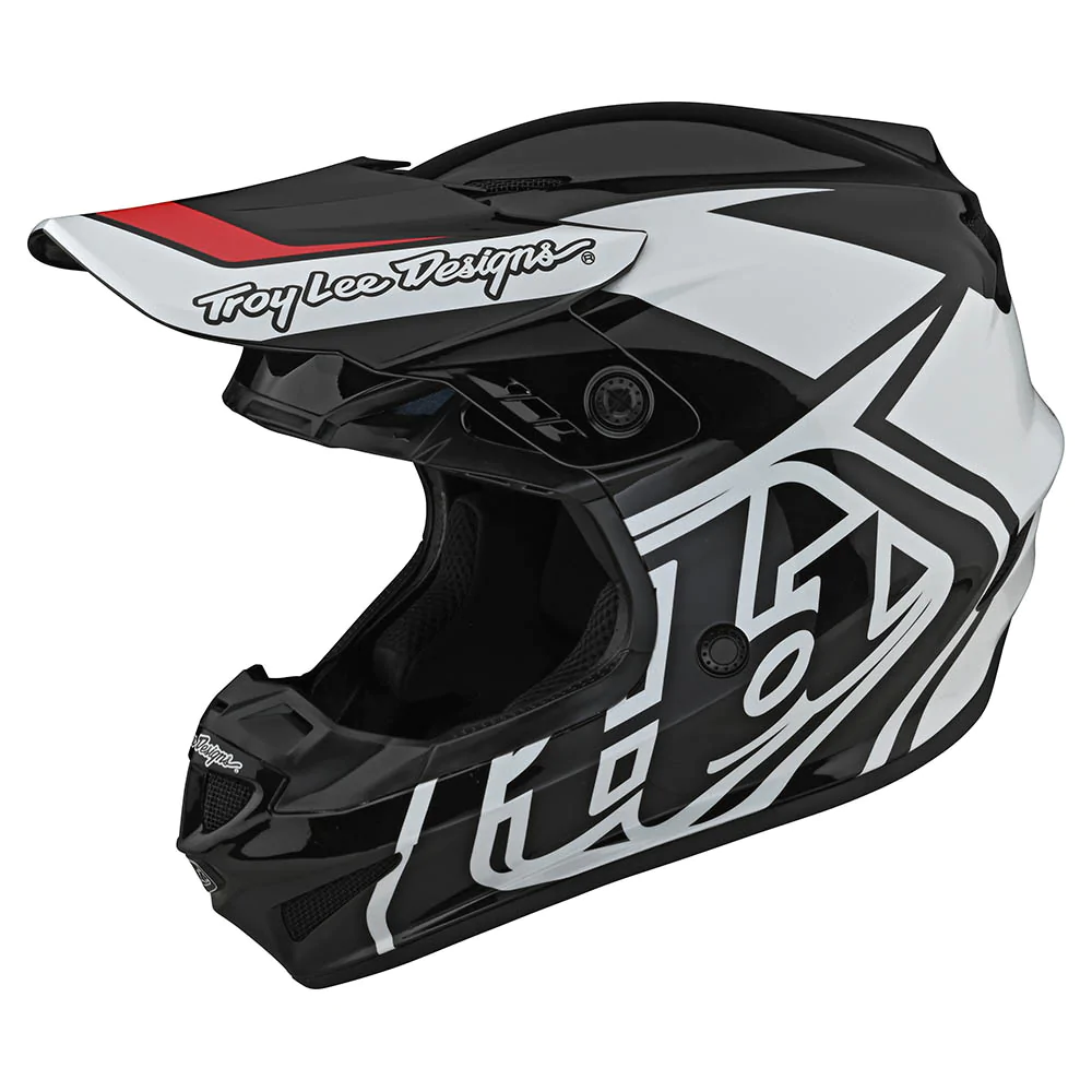 หมวกกันน็อค Troy Lee Designs GP Overload Helmet - Black / White