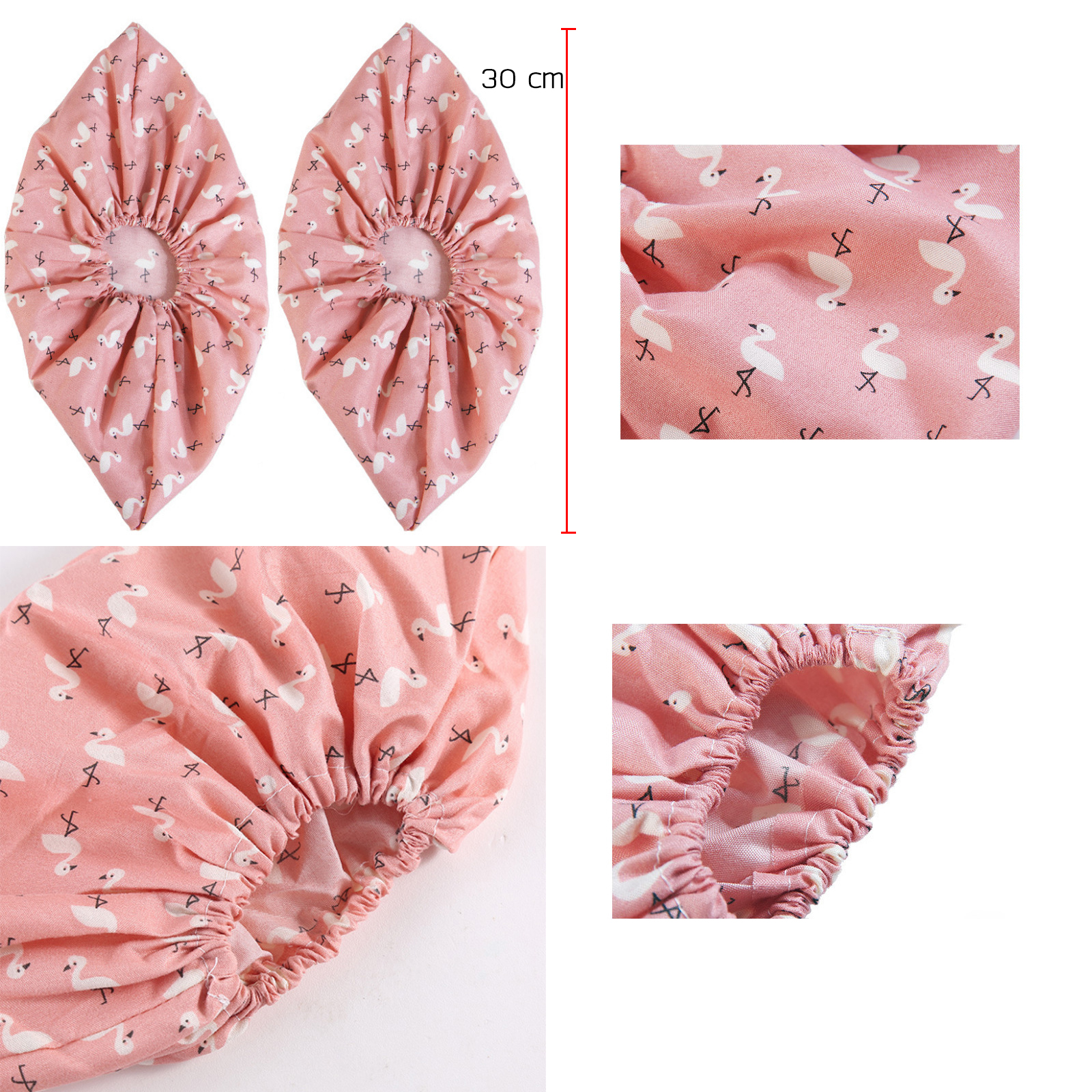 🔥Sale ลดราคา🔥 ถุงครอบรองเท้า ผ้าพิมพ์ลาย 2ข้าง ยางยืด ผ้าฝ้าย ส่วมใส่สบาย ใส่ในบ้าน มีให้เลือก 3สี ลวดลายสวยงาม