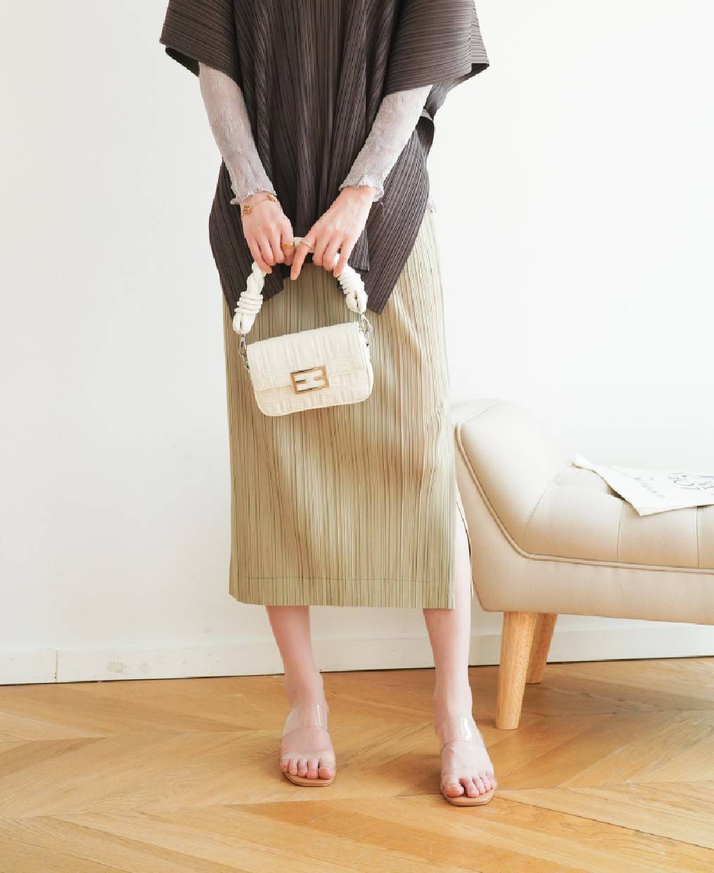 ยาว 32นิ้ว! 2MUAY รุ่น GJO7127 กระโปรงผู้หญิง กระโปรงอัดพลีทคุณภาพ 12สี FREE SIZE SIMPLY PLEATED SKIRT